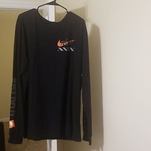 Nike Just Do It Black Long Sleeve Graphic T Shirt